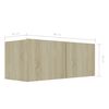 vidaXL TV-Schrank Sonoma-Eiche 80x30x30 cm Holzwerkstoff