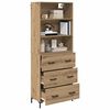 vidaXL Highboard Artisan-Eiche 69,5 x 34 x 180 cm Holzwerkstoff