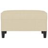 vidaXL Fu&szlig;hocker Creme 70x55x41 cm Stoff