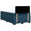 vidaXL Boxspringbett mit Matratze Blau 120x200 cm Samt