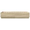 vidaXL Bettgestell Sonoma-Eiche 90x190 cm Holzwerkstoff