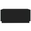 vidaXL Couchtisch mit LED-Leuchten Schwarz 90x50x40 cm