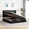 vidaXL Bett mit Stauraum und LED Schwarz 160 x 200 cm Polyester