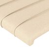 vidaXL Boxspringbett mit Matratze Creme 200x200 cm Stoff