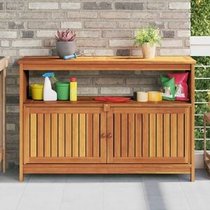 vidaXL Garten-Konsolentisch 110x35x75 cm Massivholz Akazie