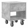 vidaXL Nachttisch Beton Grau 40,5 x 40 x 48 cm Holzwerkstoff