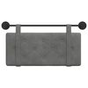 vidaXL H&auml;ngevorderseite Wandmontiert Dunkelgrau 100 x 55 x 5 cm Samt