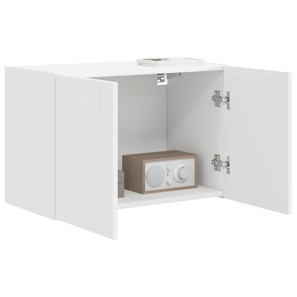 vidaXL TV-Wandschrank Wei&szlig; 59,5 x 31 x 40 cm Holzwerkstoff