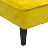 vidaXL Schlafsofa in L-Form Gelb 255x140x70 cm Samt