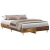 vidaXL Bettgestell ohne Matratze Altholz-Optik 135x190cm Holzwerkstoff