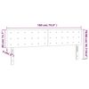 vidaXL LED Kopfteil Rosa 180x5x78/88 cm Samt