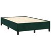vidaXL Boxspringbett mit Matratze Dunkelgr&uuml;n 120x190 cm Samt