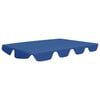 vidaXL Ersatzdach f&uuml;r Hollywoodschaukel Blau 150/130x105/70 cm