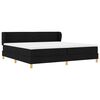 vidaXL Boxspringbett mit Matratze Schwarz 200 x 200 cm Stoff