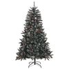 vidaXL K&uuml;nstlicher Weihnachtsbaum Gr&uuml;n 180 cm PVC, Plastik und Stahl