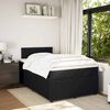 vidaXL Boxspringbett mit Matratze Schwarz 120x200 cm Samt