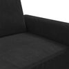 vidaXL 2-Sitzer-Sofa Schwarz 140 cm Samt