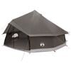vidaXL Tipi Zelt Braun Grau 600 x 600 x 350 cm Polyester und Stahl