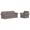 vidaXL Sofa 2 pcs Taupe
