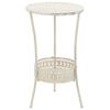 vidaXL Bistrotisch Vintage-Stil Rund Metall 40 x 70 cm Wei&szlig;