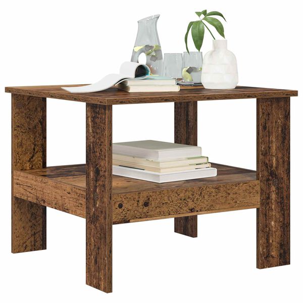 vidaXL Couchtisch Altholz 57 x 55 x 45 cm Holzwerkstoff
