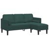 vidaXL Sofa Set mit Kissen Dunkelgr&uuml;n Polyester