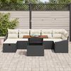 vidaXL Garten-Sofa-Set 8 pcs Schwarz Poly-Rattan