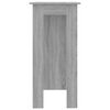 vidaXL Bartisch mit Regal Grau Sonoma 102x50x103,5 cm Holzwerkstoff