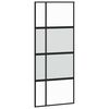vidaXL Schiebet&uuml;r Schwarz 90x205 cm Hartglas und Aluminium