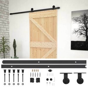 vidaXL Schiebet&uuml;r 80 x 210 cm Massives Kiefernholz