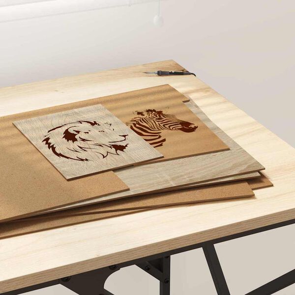 vidaXL Dekoplatten 50 pcs Sonoma-Eiche 30 x 42 x 0,27 cm Holzwerkstoff