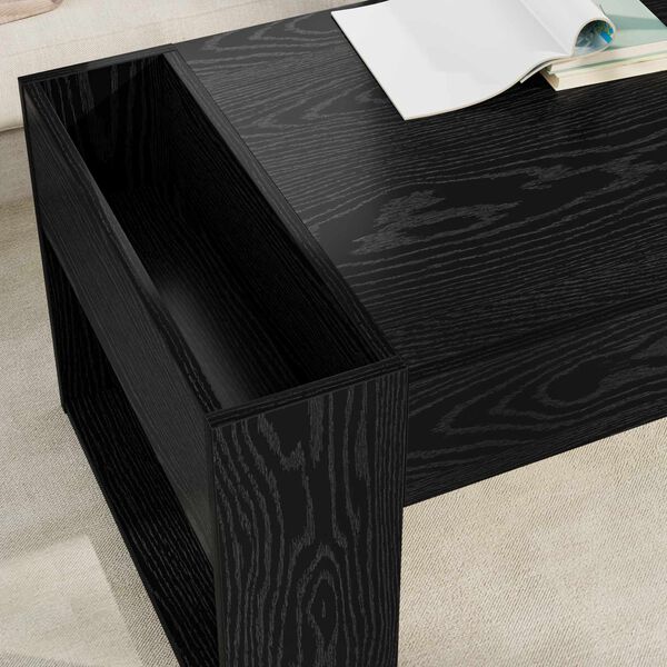 vidaXL Couchtisch Schwarz Eichen-Optik 110 x 50 x 41 cm Holzwerkstoff
