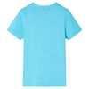 Kinder-T-Shirt Aquablau 116