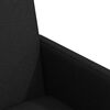 vidaXL Esszimmerstühle mit Rollen 2 pcs Schwarz 57 x 66 x 94 cm Stoff