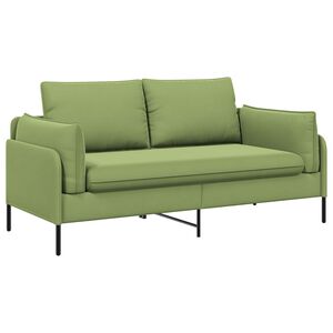 vidaXL 2-Sitzer Sofa 2-Sitzer Hellgr&uuml;n 188 x 81 x 89 cm Samt