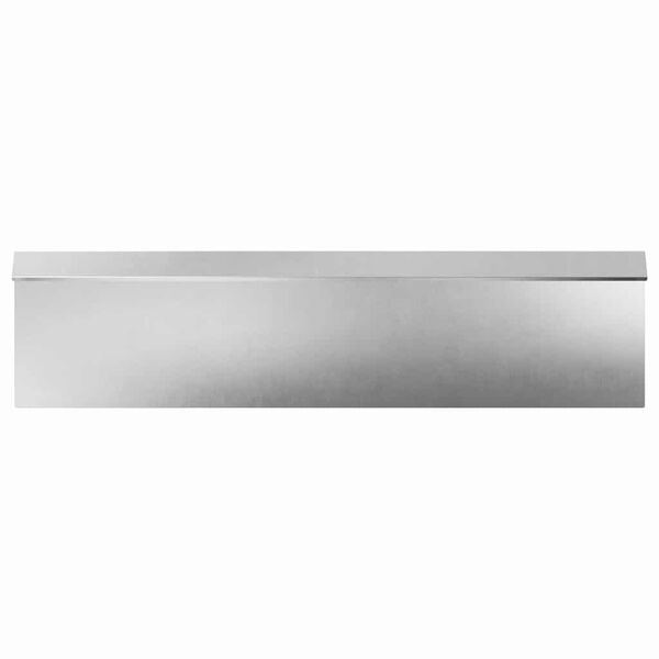 vidaXL Schneckenzaun Silber 100 x 3,5 x 25 cm Edelstahl