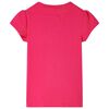Kinder-T-Shirt Knallrosa 128