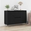 vidaXL Sideboard Schwarze Eiche 101,5 x 35 x 70 cm Holzwerkstoff