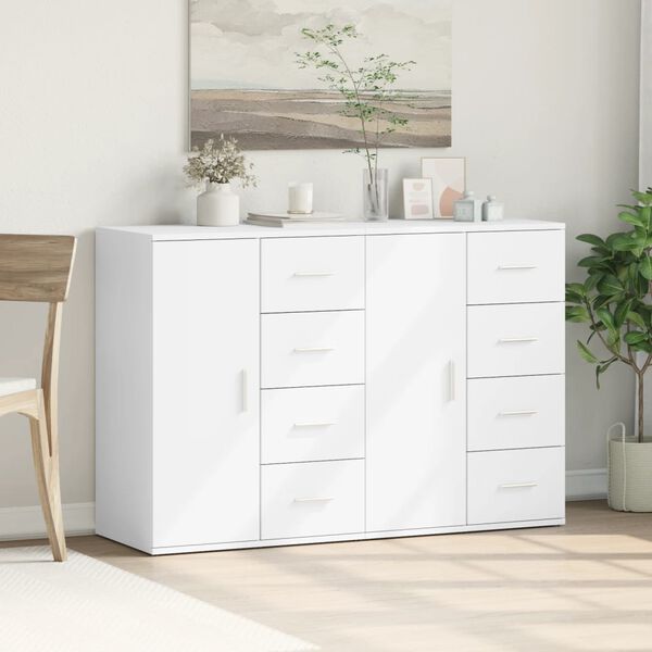 vidaXL Sideboards 2 Stk. Weiß 59x39x80 cm Holzwerkstoff