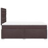 vidaXL Boxspringbett mit Matratze Dunkelbraun 120x190 cm Stoff