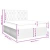 vidaXL Boxspringbett mit Matratze Hellgrau 200x200 cm Stoff