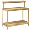 vidaXL Outdoor Umtopfbank 111,5 x 48,5 x 107 cm Massivholz Akazie Wei&szlig;