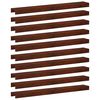 vidaXL Garten-Abdeckprofil 10 stk. 100 x 15 x 5 cm Wetterfeststahl