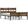 vidaXL Bettgestell ohne Matratze R&auml;uchereiche 150x200 cm Holzwerkstoff