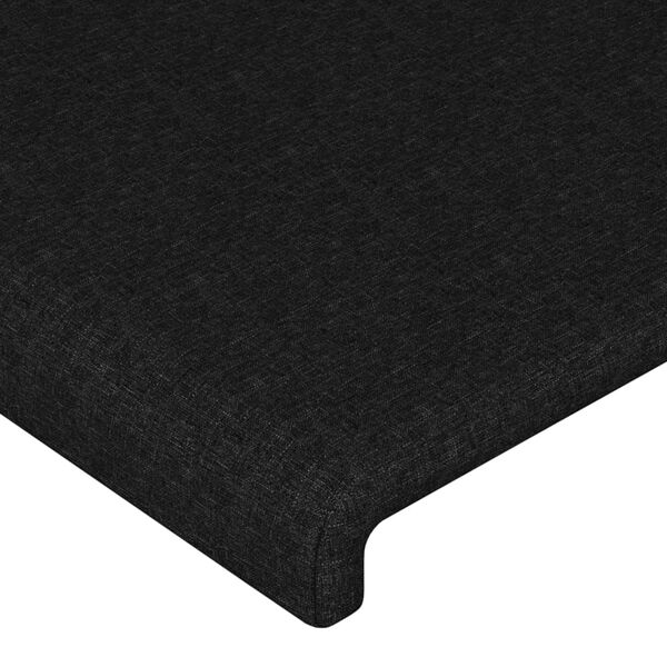 vidaXL Kopfteile 2 Stk. Schwarz 72x5x78/88 cm Stoff
