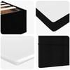 vidaXL Ottoman-Bett mit Matratzen Schwarz 180x200 cm Stoff