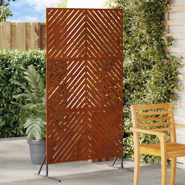 vidaXL Sichtschutz Grau 100 x 50 x 180 cm Stahl