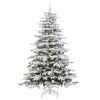 vidaXL K&uuml;nstlicher klappbarer Weihnachtsbaum Wei&szlig; 240 cm PE und PVC