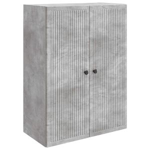 vidaXL Wandschrank Betongrau 66 x 34,5 x 90 cm Holzwerkstoff