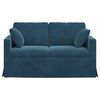 vidaXL Sofa Blau Gesamtabmessungen: 138 x 78 x 80 cm (B x T x H) Samt